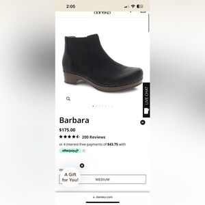 Dansko brand booties- size 38- Barbara